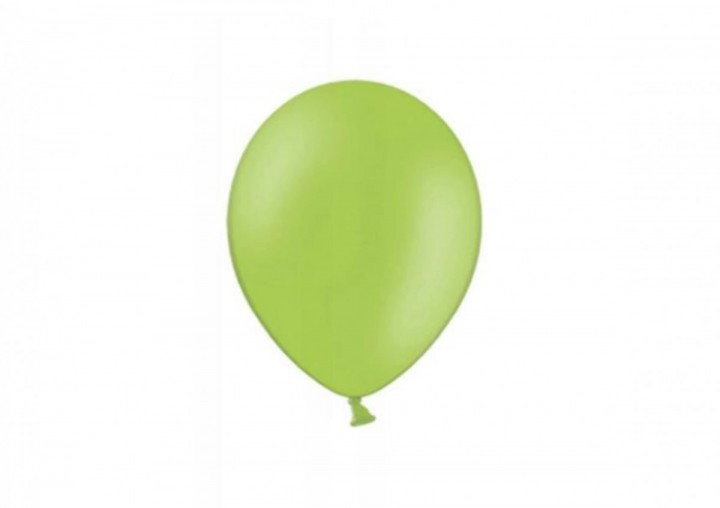 Balony jasnozielone 23 cm 10 sztuk na urodziny 
